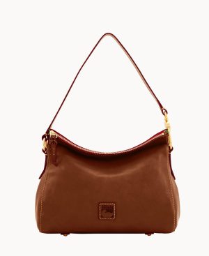 Woman Florentine Laurel Hobo Chestnut | Dooney & Bourke Shoulder Bags
