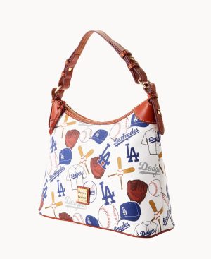 Woman MLB Dodgers Hobo Dodgers | Dooney & Bourke Shoulder Bags