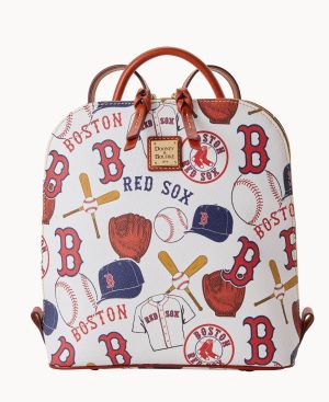 Woman MLB Red Sox Zip Pod Backpack Red Sox | Dooney & Bourke Backpacks