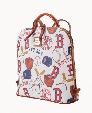 Woman MLB Red Sox Zip Pod Backpack Red Sox | Dooney & Bourke Backpacks