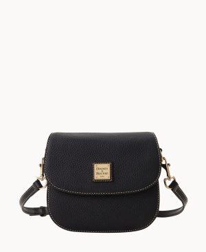Woman Pebble Grain Saddle Bag Black Black | Dooney & Bourke Mini Bags